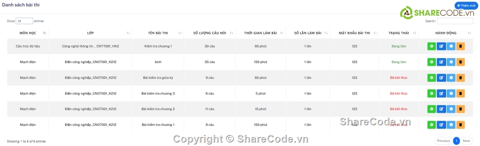 Trắc Nghiệm Online ASP.NET MVC,.NET,SQL Server,NET,SQL,Web Thi Trắc Nghiệm Online